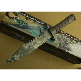 Hot Selling D80 Punching Knives Tactical Knife with ABS Handle and ABS Sheath UDTEK01230
